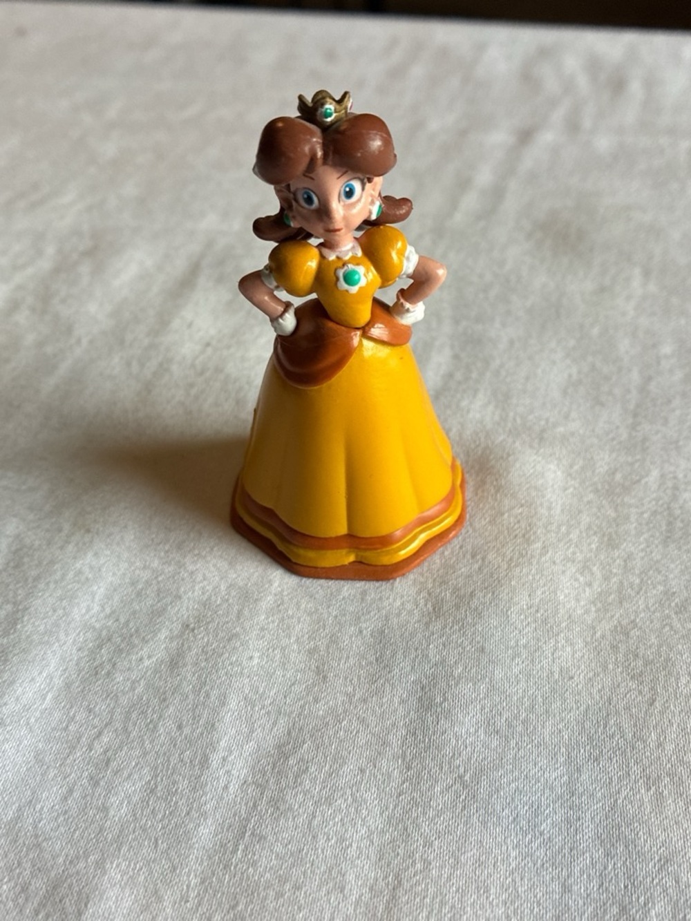Yellow Princess Daisy Figurine Kids Toy - Classic Dress Doll